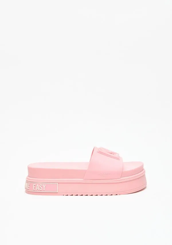 Slide Alto Com Logo Em Relevo Rosa 35