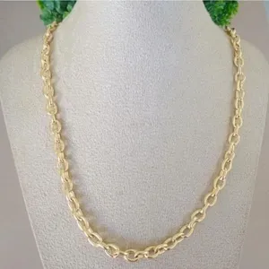 Corrente Masculina Elo Cartier 6Mm Banhado A Ouro