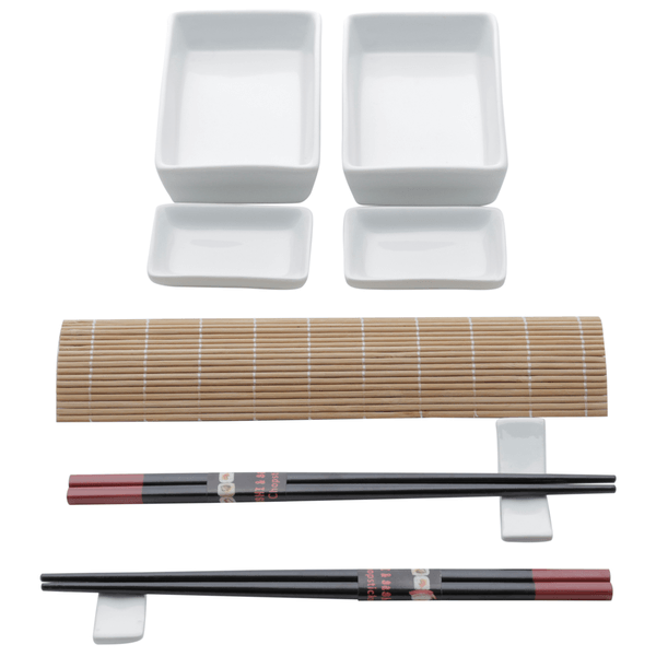 Conjunto Para Sushi Kyoto da Lyor, 10 Peças, Bambu/Cerâmica - 7250