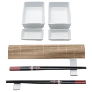 Conjunto Para Sushi Kyoto da Lyor, 10 Peças, Bambu/Cerâmica - 7250