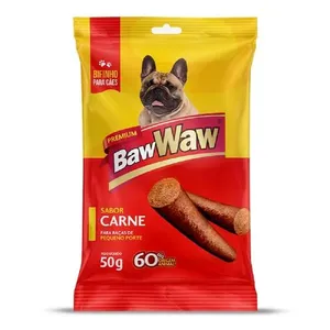 Petisco Baw Waw Bifinho Carne Cães Pequenos 50g