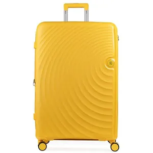 Mala Média 32kg Polipropileno 4 Rodas Cartagena Amarela G / Amarelo