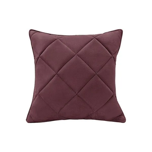 Almofada Decorativa Nina Matelassê 48X48 Veludo Vinho