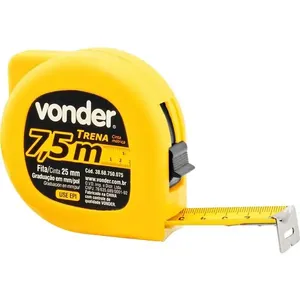 Trena com Trava 7,5mx25mm Corpo Plástico sem Alça Nylon - VONDER