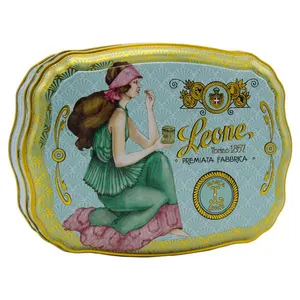 Bala de Geleia Sabor Frutas Sortidas Leone Lata Verde 200g
