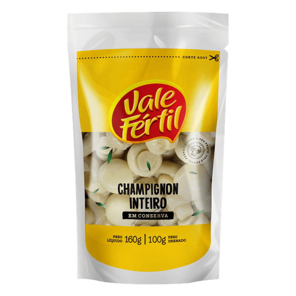 Champignon em Conserva Vale Fértil Inteiros 100g