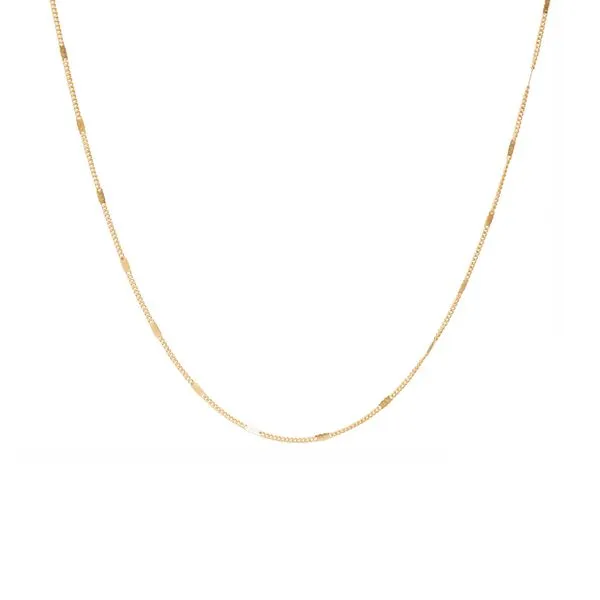 Corrente Mariner de Aço Dourado 1,4mm Dourado M