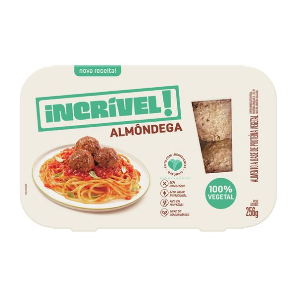 Almôndega Incrível! 100% Vegetal 256g