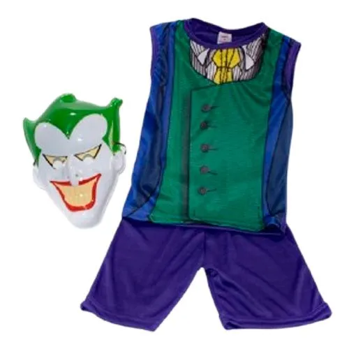 Fantasia Infantil Coringa Ione E Eduardo Tamanho M 4/5 Anos (MP)