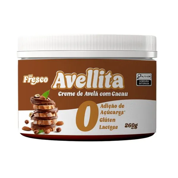 Avellita Creme De Avelã Com Cacau Eat Fresco 260g