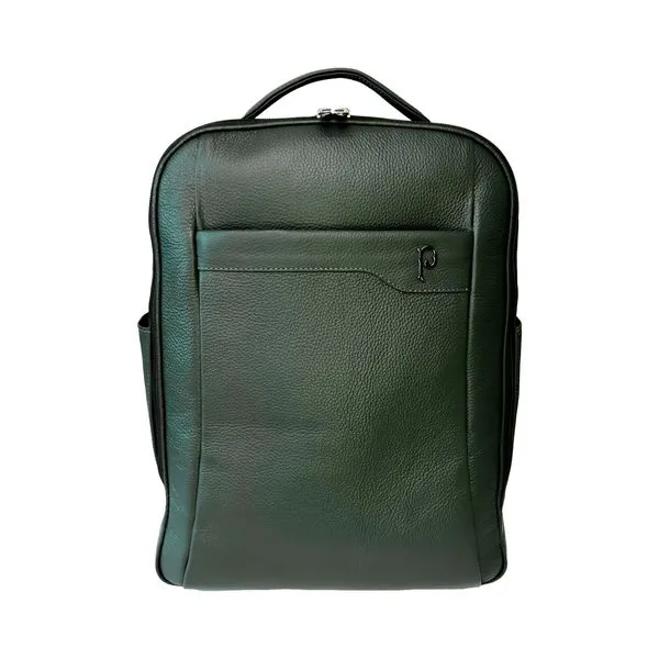Mochila G 2 Compartimentos Notebook Palmeiras Couro 15.6 Verde - Único
