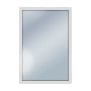 Espelho Prata Com Moldura 50X80 Branco Tpclean