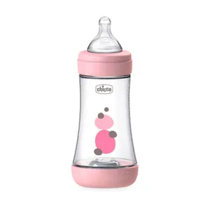 Mamadeira Chicco Perfect 5 Fluxo Médio 2m+ Rosa 240ml