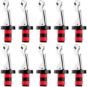 Kit 10 Tampas para Garrafa Acessórios para Vinho Abridor de Garrafa Conservar Proteger Brinox