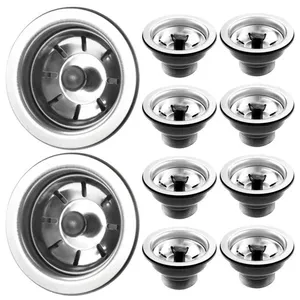 Kit 10 Válvula de Escoamento para Pia 4.1-2 com Compatibilidade Universal Anti Odor em Inox Preto Pádova Kit 10 Válvula de Escoamento para Pia 4.1-2 com Compatibilidade Universal Inox Preto Pádova