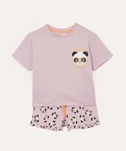 pijama infantil curto luluca acredite nos seus sonhos lilás 10