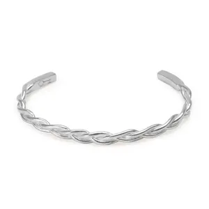 Bracelete Cuff Three de Prata 925 Prata Ajustável
