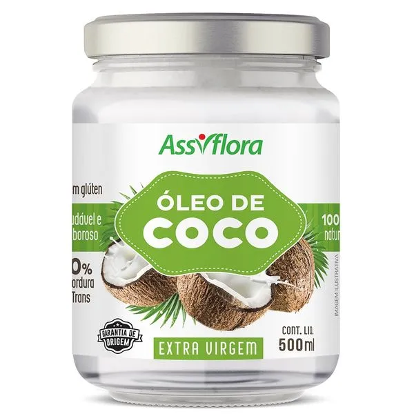 Óleo de Coco Assiflora Extra Virgem 500ml
