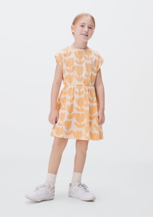Vestido Curto Infantil - Laranja 012