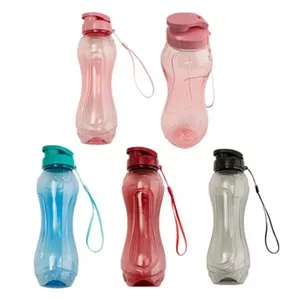Garrafa Plástico Transparente Sortido 600ml F5338 - Flashgoods
