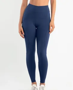 LEGGING FITNESS COM RECORTES BÁSICA AZUL MARINHO M