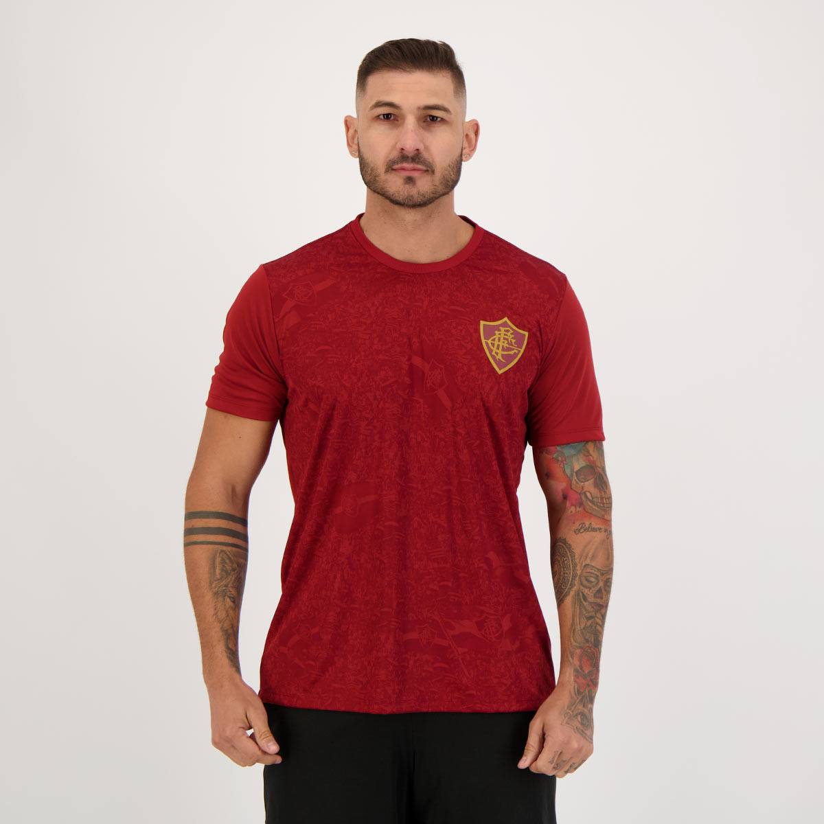 Camisa Fluminense Democracy Plus Vinho