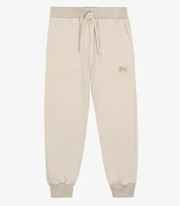 Calça Infantil Menino Moletom Felpa Trick Nick Bege 12