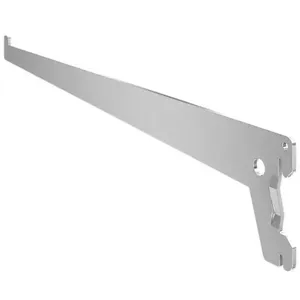 Suporte para Prateleira SS-35-BR 35cm em Aço Carbono com Pintura Epóxi Branco para Trilho Simples Multivisão Suporte para Prateleira SS-35-BR 35cm em Aço Carbono Branco para Trilho Simples Multivisão