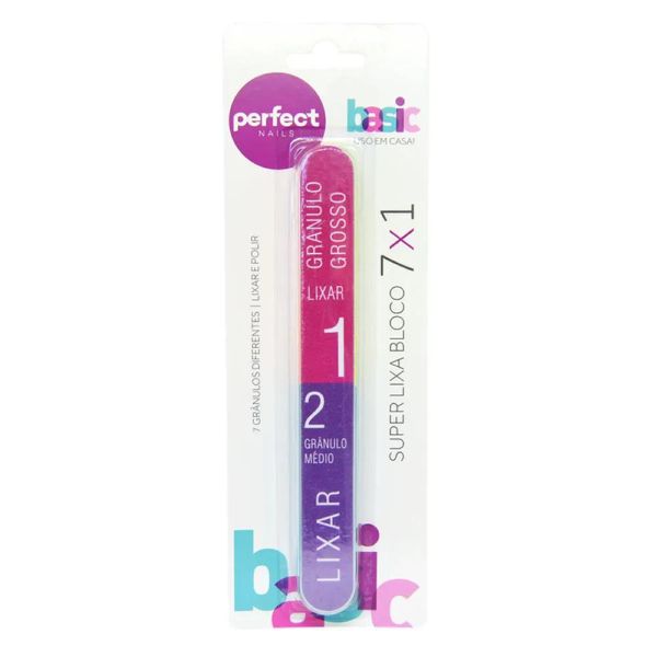 Super Lixa Bloco 7X1 Perfect Nails SUPER LIXA BLOCO 7X1