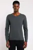 Tricot Manga Longa Gola v Chumbo - M