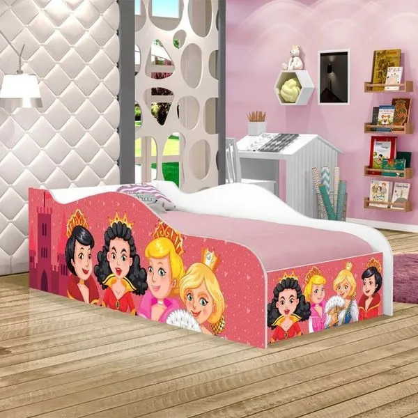 Cama Infantil Like Princesas De Coroas