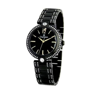 Relógio Champion Feminino Ref: Cf25045p Fashion Black