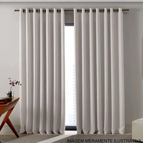 Cortina Blackout Bella&Co 260x230cm Tebas Areia (MP)