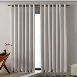 Cortina Blackout Bella&Co 260x230cm Tebas Areia (MP)