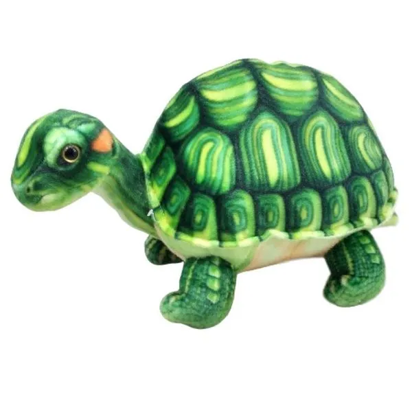Tartaruga Pelúcia Verde Multicolor 33 Cm Comp. Lavável