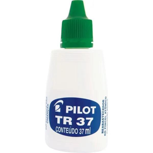 Tinta Reabastecedora Marcador Permanente Pilot Pincel Atômico 1100-P e 1100-M 37ML 12 Unidades Verde Tinta Reabastecedora Marcador Permanente Pilot Pincel Atômico 37ML 12 Unidades Verde