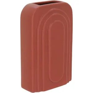 Opala Vaso 24X15X9Cm Cerâmica Coral