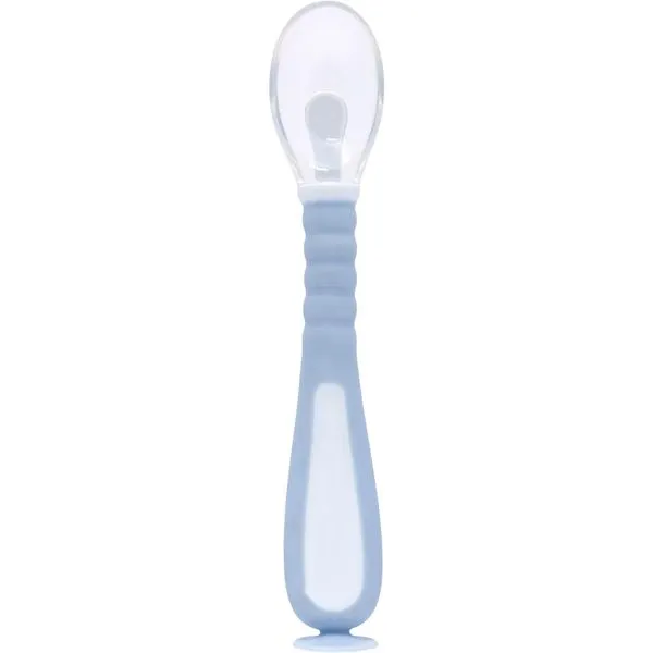 Colher Flexível - Silicone - Azul - Buba