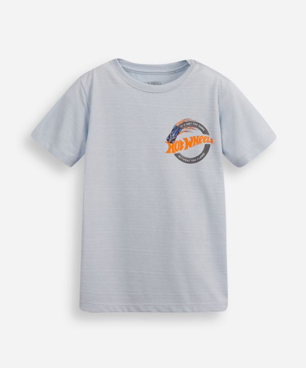 camiseta de algodão infantil hot wheels azul 12