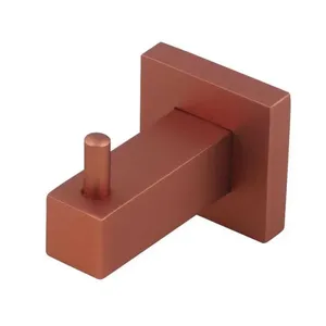 Cabide de Parede 4007 Quadratt Luxo para Banheiro Design Contemporâneo Rosê Imperatriz Metais Cabide de Parede 4007 Quadratt Luxo Design Minimalista Rosê Imperatriz Metais