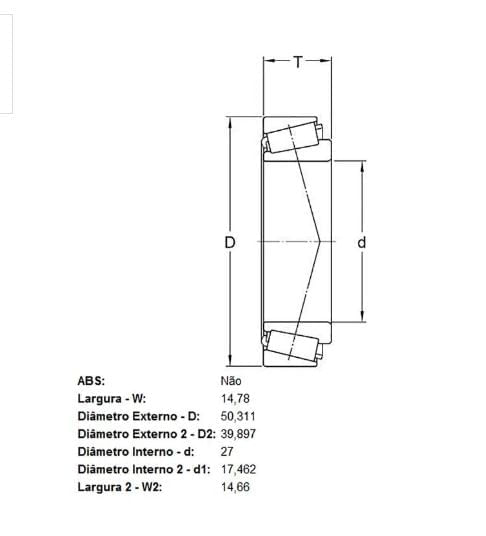 Kit Rolamento Roda Skf Vkba4506 Dianteiro - Sem Cubo
