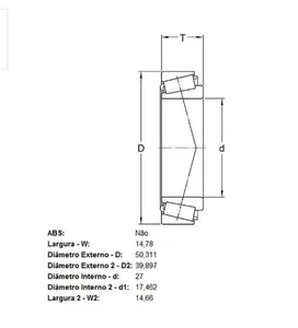 Kit Rolamento Roda Skf Vkba4506 Dianteiro - Sem Cubo