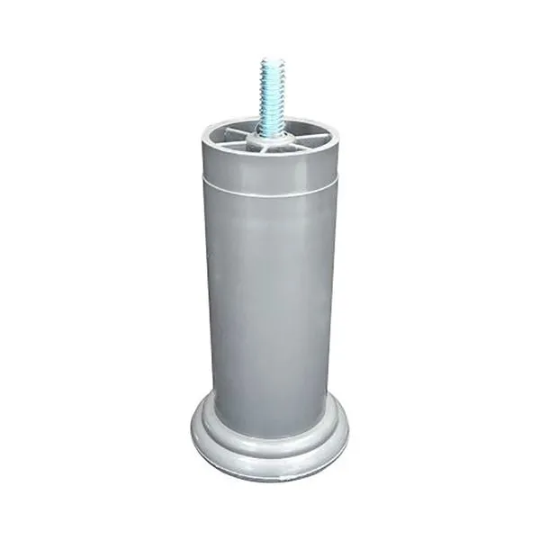 Pé Base Fixa Indart 120mm Plástico Cinza - 1 Unidade 2310601