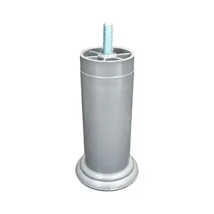 Pé Base Fixa Indart 120mm Plástico Cinza - 1 Unidade 2310601