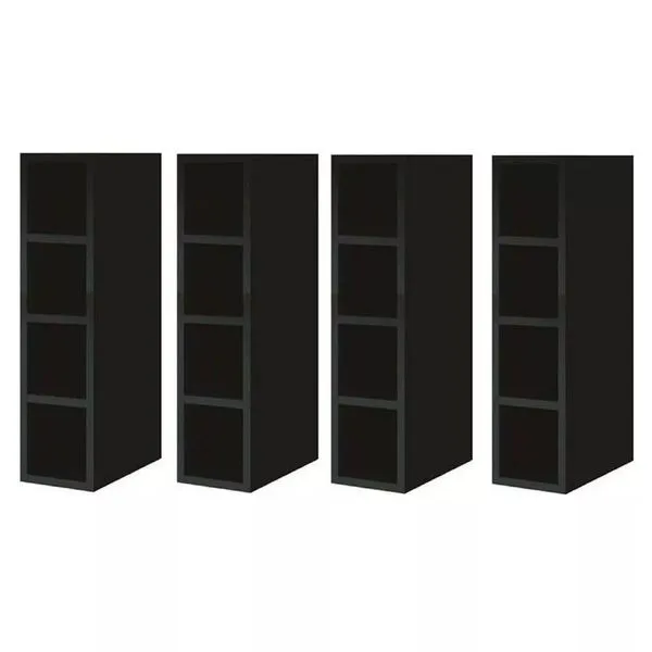 Garrafeiro Adega Nicho Mdf Bp Porta Garrafas Preto