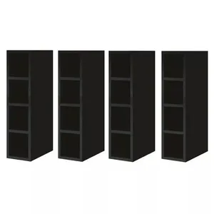 Garrafeiro Adega Nicho Mdf Bp Porta Garrafas Preto