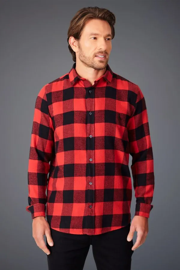 Camisa Ml Xadrez Buck Pimenta_vm - G