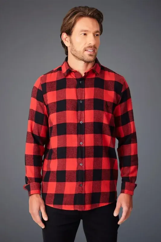 Camisa Ml Xadrez Buck Pimenta_vm - G