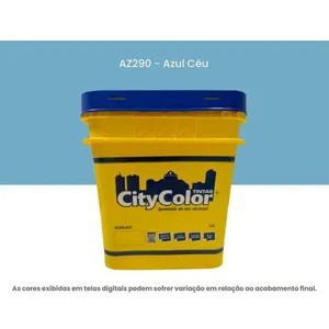 Tinta Acrílica Citycolor Econômica Fosca 15L Azul Céu (MP)