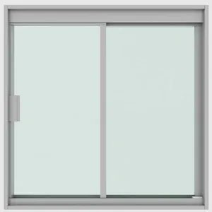 Janela Blinglass De Correr Em Alumínio Vidro Verde 1000x1000mm 2 Folhas (MP)